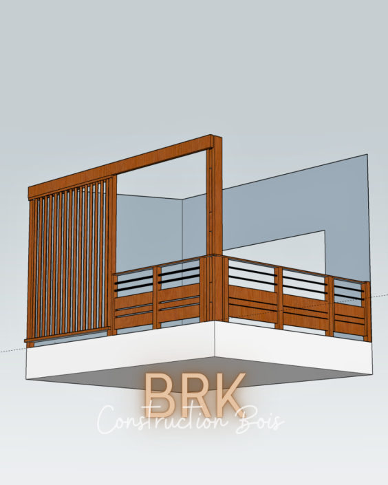 Modélisation 3D d'un projet bois sur mesure